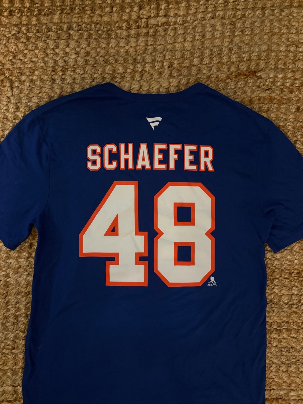 Fanatics Royal Blue NHL Logo Crewneck Tee